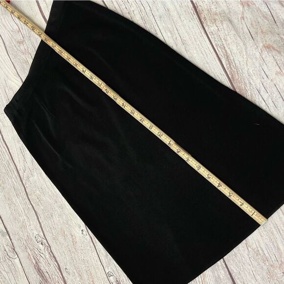 Misook Straight Pull On Skirt Acrylic Black Size Medium - Picture 5 of 6